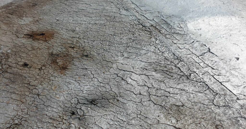 Degraded Bitumen Roof Membrane