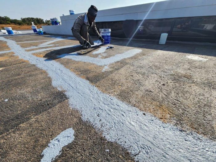 ArmTec HyperFlex Waterproofing System on New Concrete Slab4