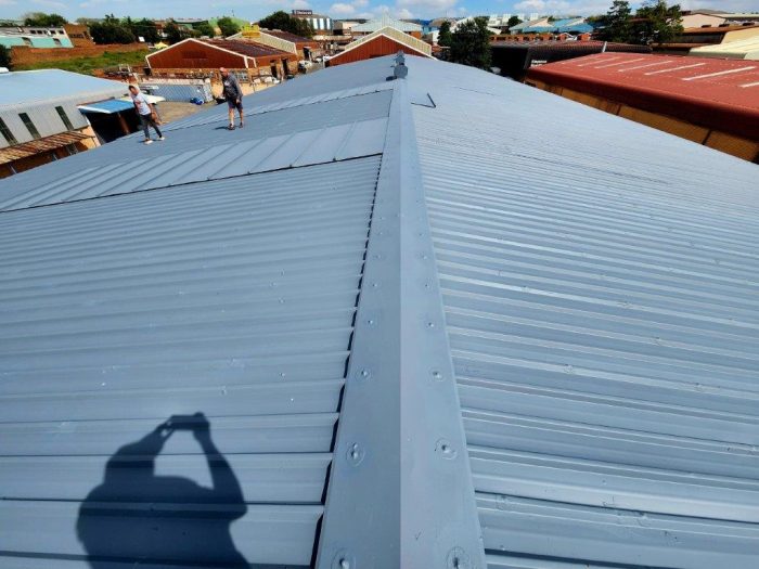 Industrial Metal Roof Painting 1
