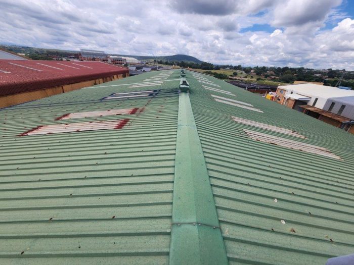 Industrial Metal Roof Painting 2