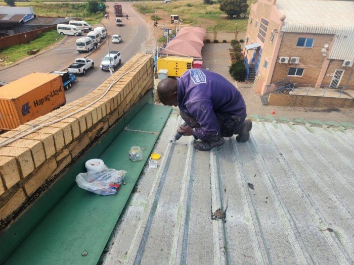 Industrial Metal Roof Painting 5