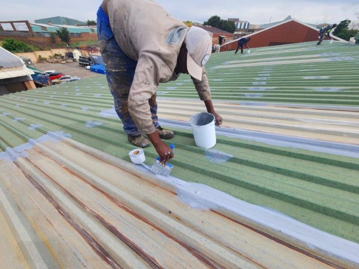 Industrial Metal Roof Painting 6