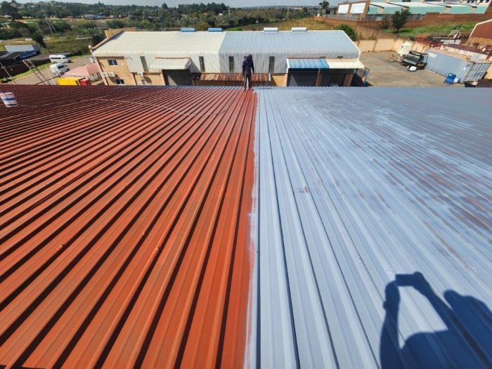 Industrial Metal Roof Painting 8