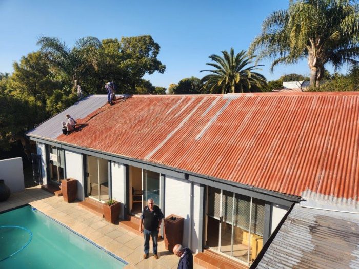 Office Metal Roof Painting 10