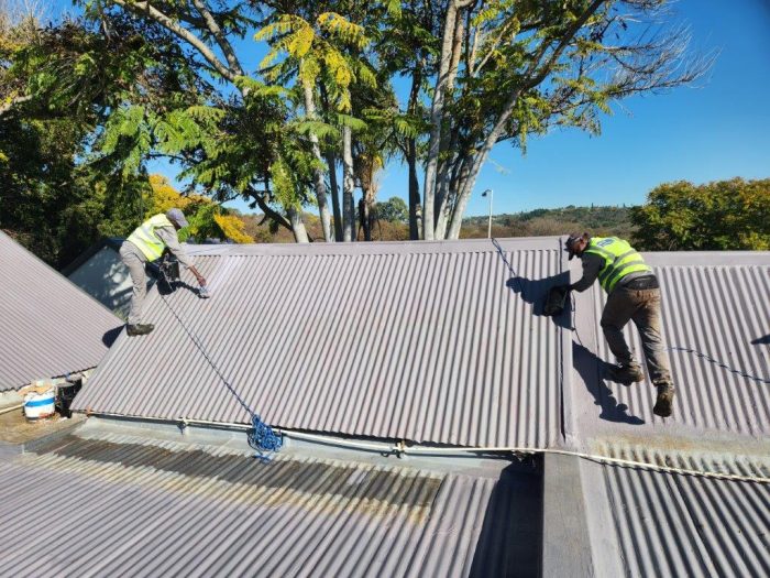 Office Metal Roof Painting 11