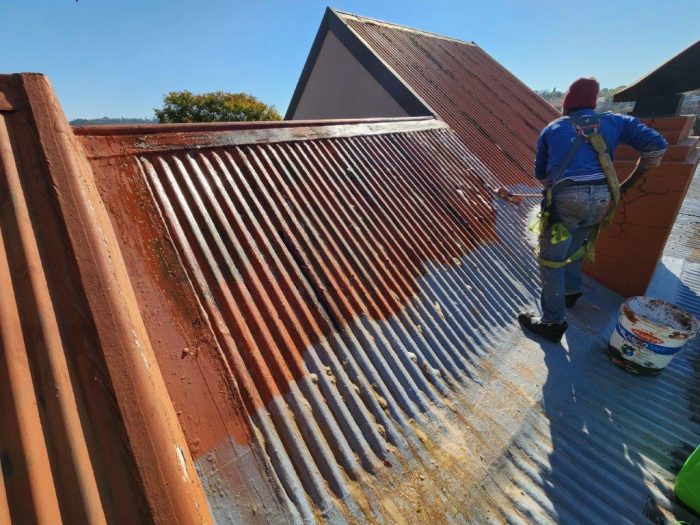 Office Metal Roof Painting 6