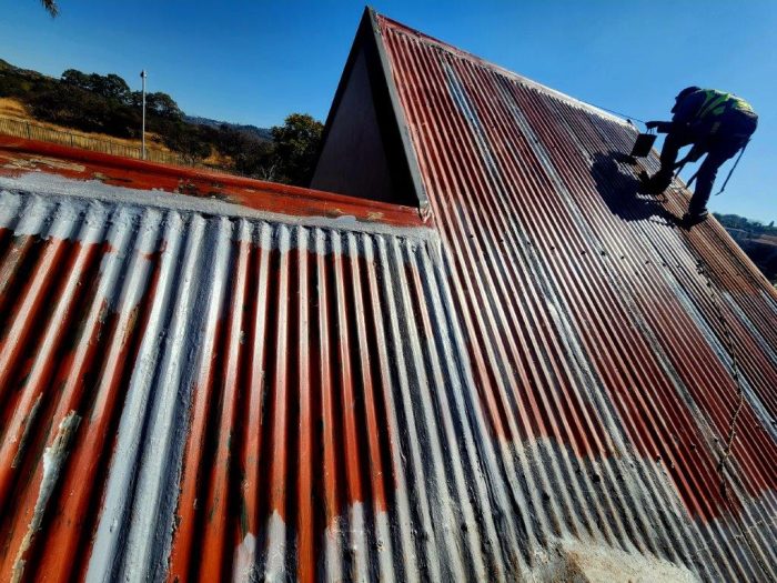Office Metal Roof Painting 8