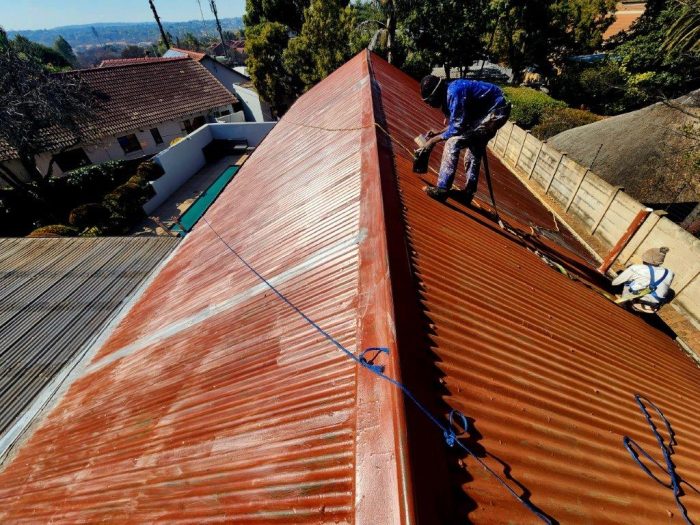 Office Metal Roof Painting 9