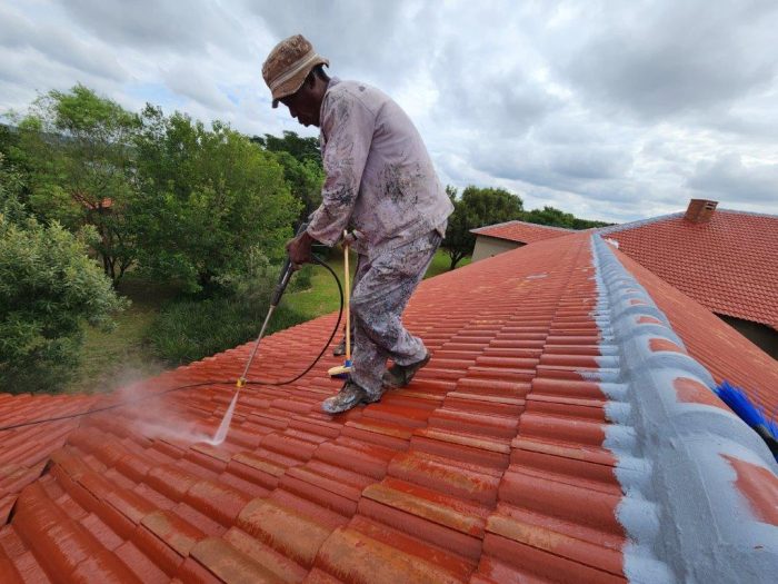 Tile Roof Waterproofing Painting 8