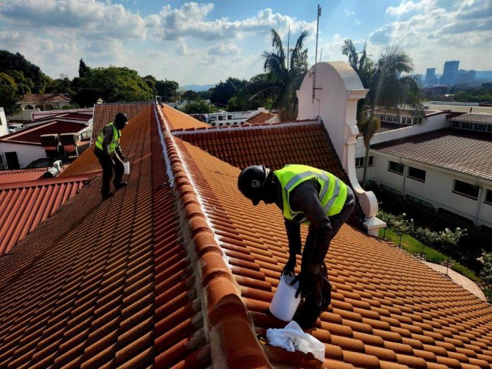 Zuid Afrikaans Hospital Roof Ridge Waterproofing 6