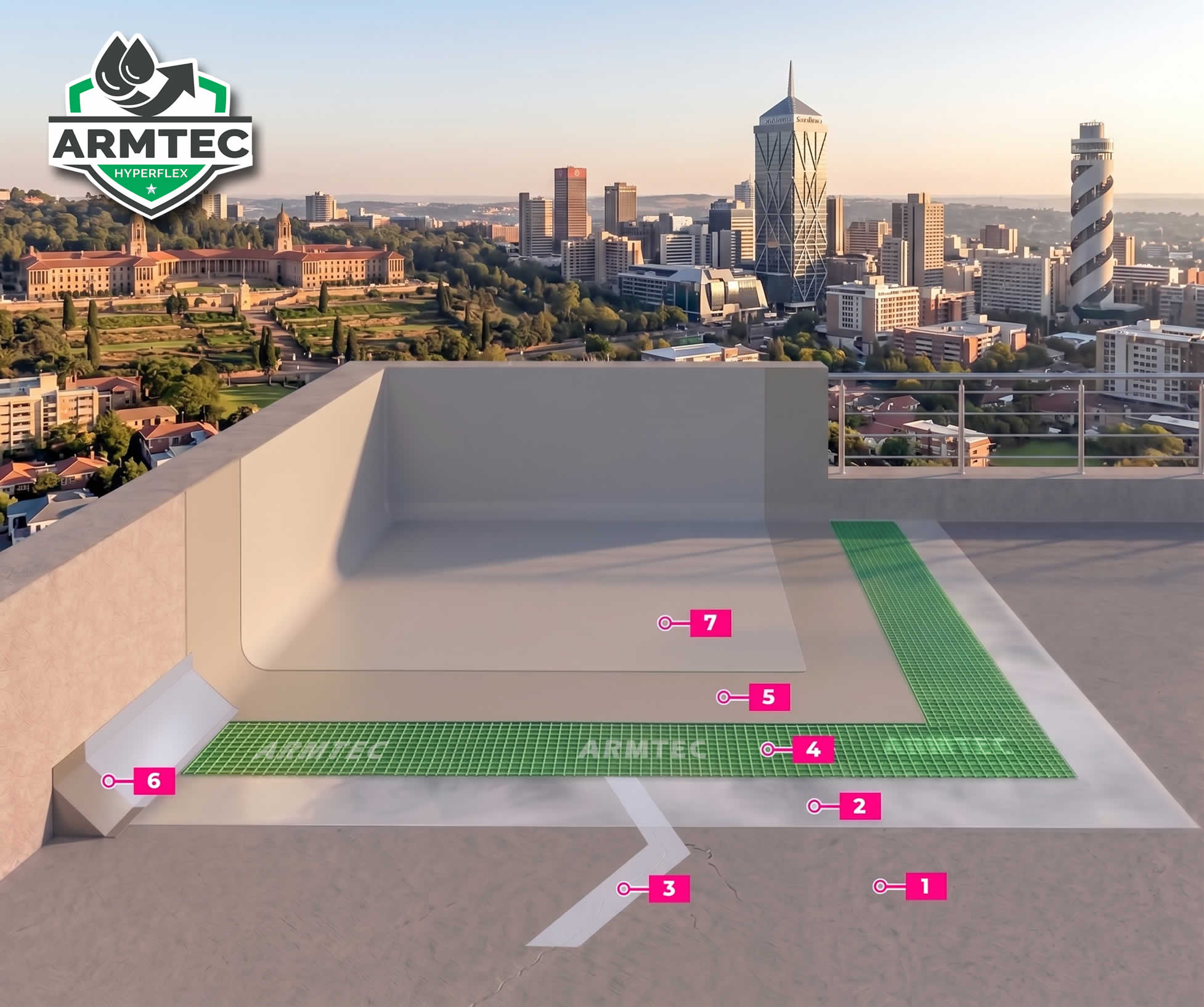 ArmTec HyperFlex Concrete Slab Waterproofing System