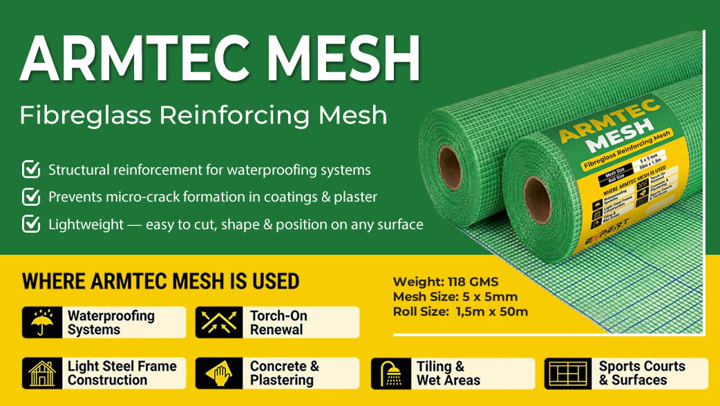 ArmTec Mesh - Alkali-Resistant Fiberglass Reinforcing Mesh