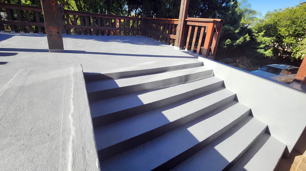 Hardened Waterproofed Surface for Service Areas & Foot Traffic Sections