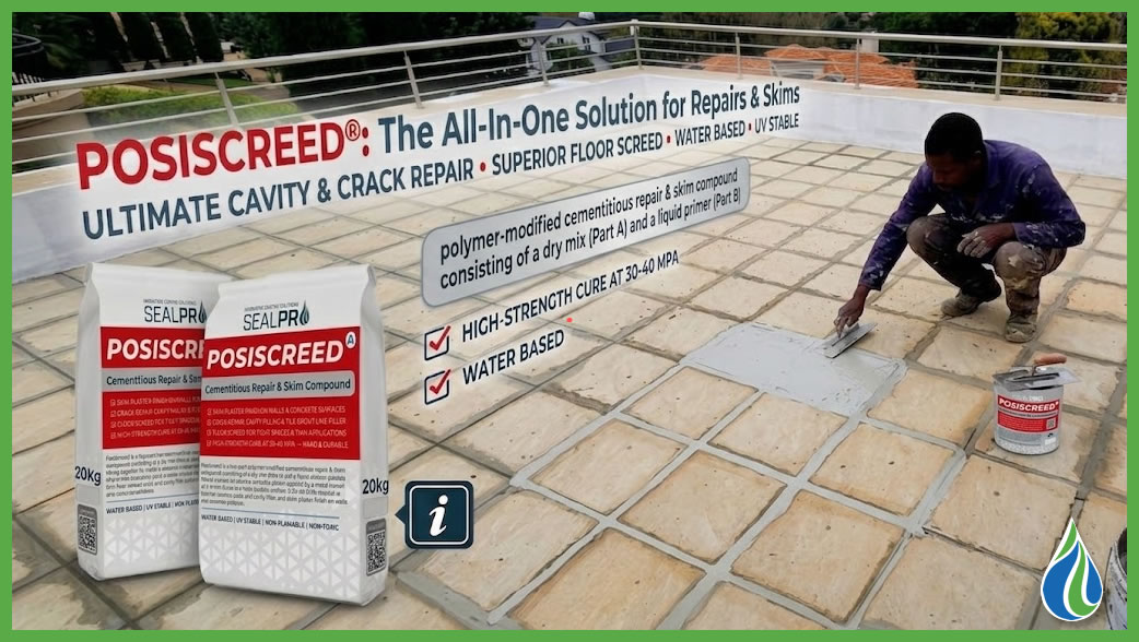 PosiScreed - cementitious repair & skim compound
