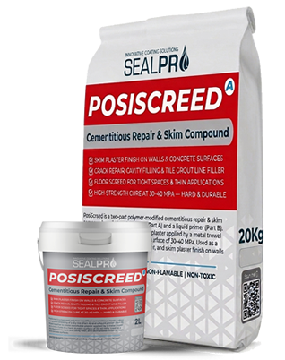 PosiScreed - cementitious repair, skim compound
