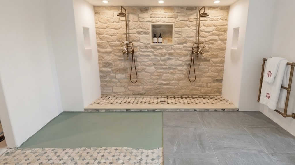 Shower Floor Waterproofed & Retiled — Residential · Wet Area