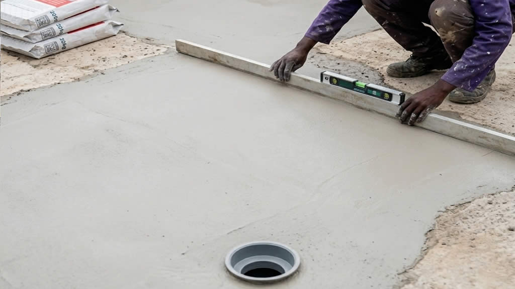 Slope Correction to Drainage Outlets - PosiScreed