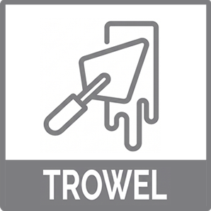 trowel application