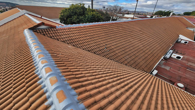 Hospital Cement Roof Tile Ridge Repair
