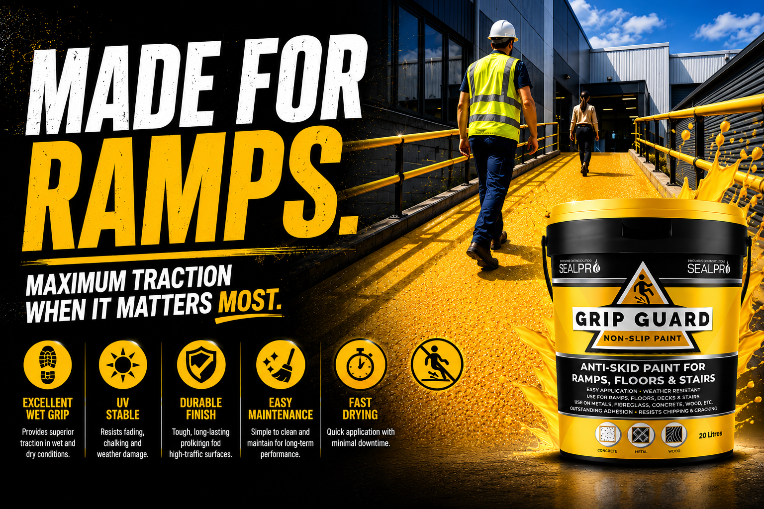 GripGuard Non-Slip Floor Coating